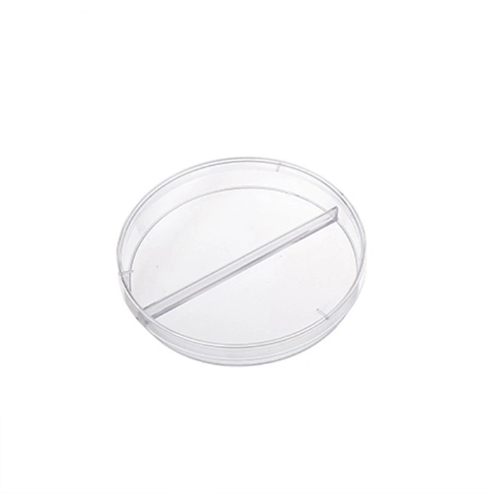 Factory Direct Disposable PS Sterile Plastic Petri Dish 90mm Two Compartment