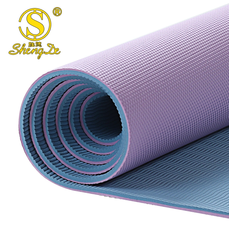 Body Building Fitness Anti Slip TPE Yoga Mat Gym Fitness Equipment