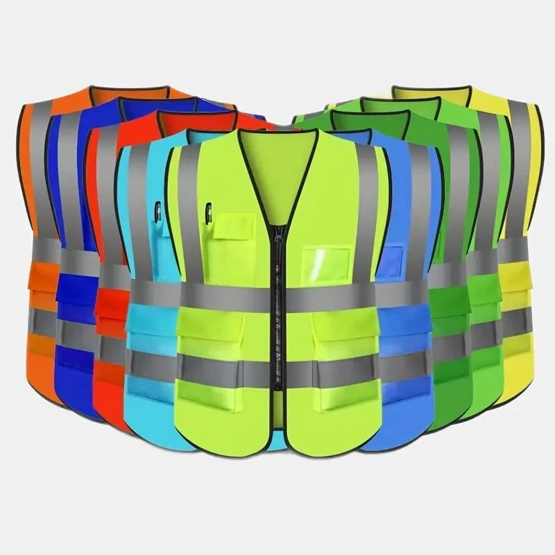 Yellow Color Hi Vis Construction Work Custommade Safety Product PU Coating Vest