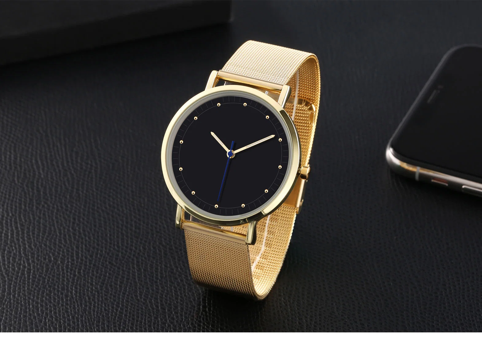 Stainless Steel Mesh Strap Luxury Watch Analog Waterproof Custom Logo Men Business Qualty Gurantee Men Watch