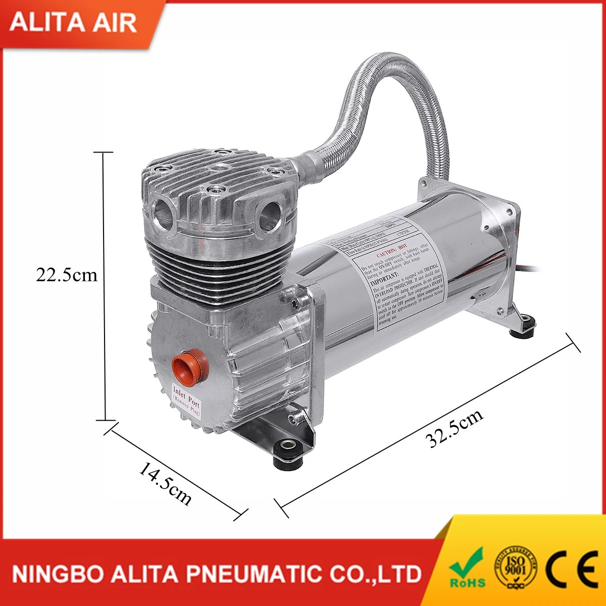 DC12V 480c 200psi Portable Air Ride Suspension Compressor