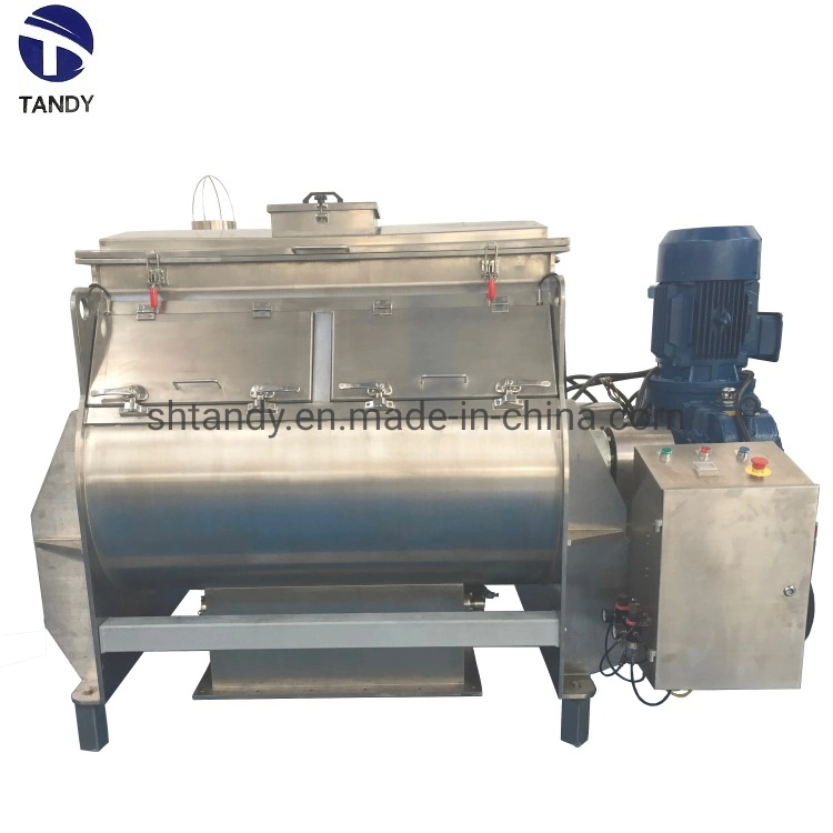 Industrial Horizontal Stainless Steel Double Shaft Dry Powder