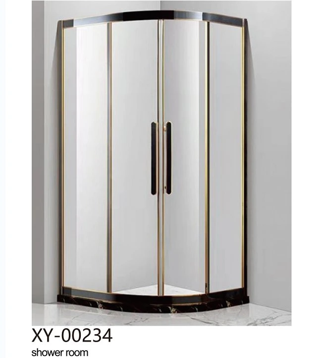 Promotions 1400 X 900 Black Aluminum Frame 6mm 8mm Tempered Glass Shower Enclosure Bathroom Walk in Shower Door