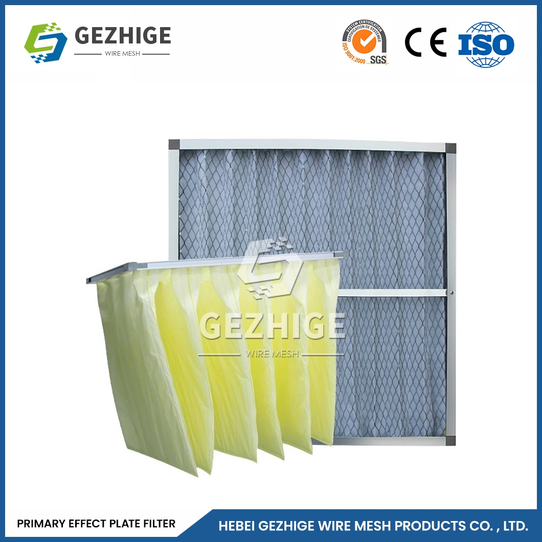 Gezhige armazón de aluminio plegable de metal personalizados fabricantes de filtro Filtro Pre-Primary China económica y práctica Filtro purificador de aire