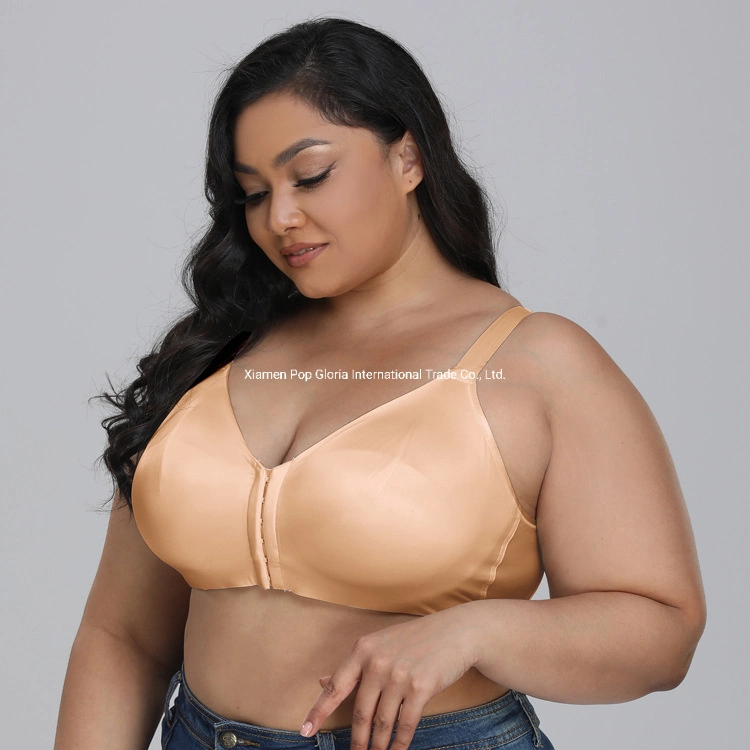 Intiflower 419b High Quantity Women&prime; S Front Closure Plus Size 85f-38ddd Leisure Bra - Full Coverage Europe Big Size Comfort Bra