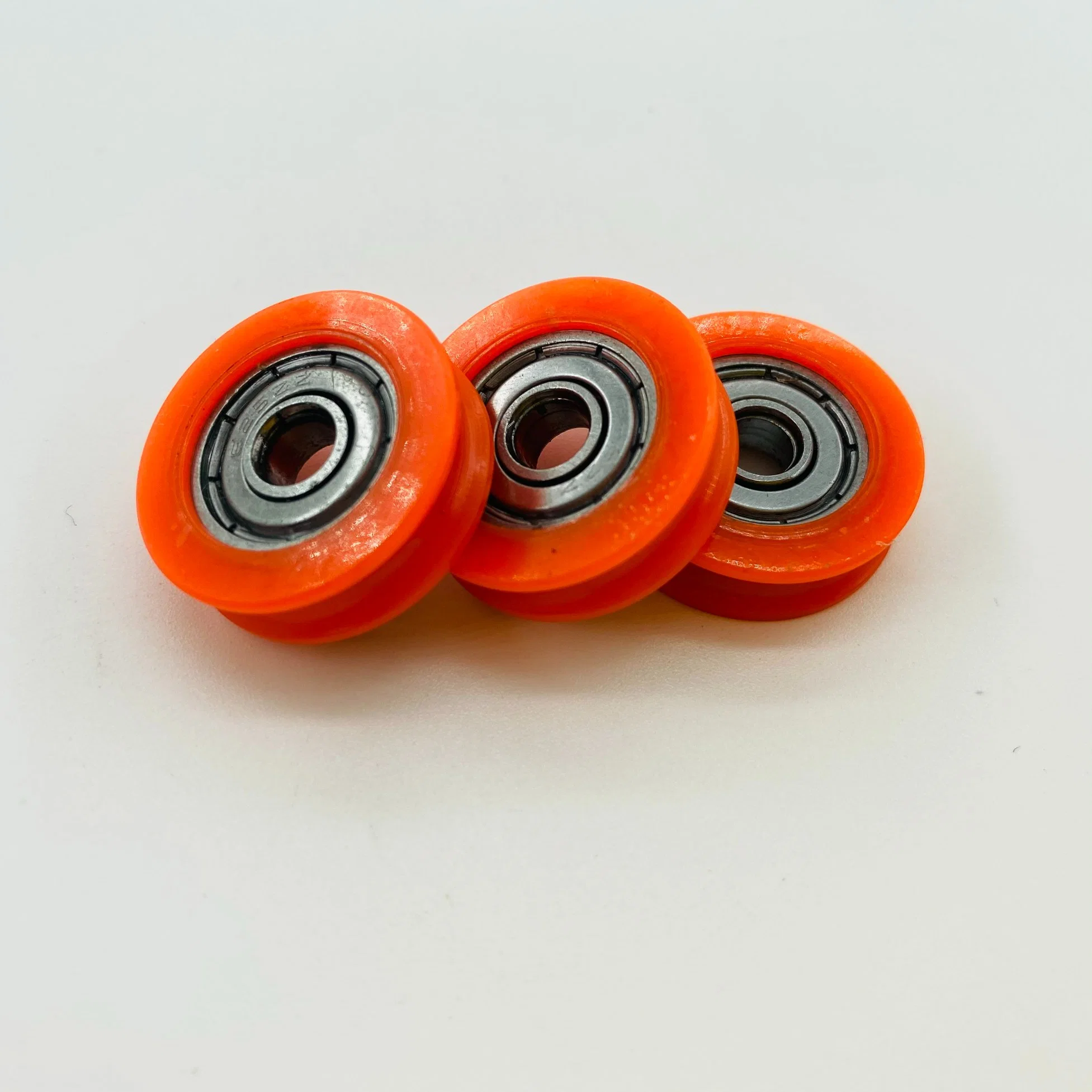 Roue professionnelle en nylon facile à charger de type U, taille orange 5*22.6*6.8mm.