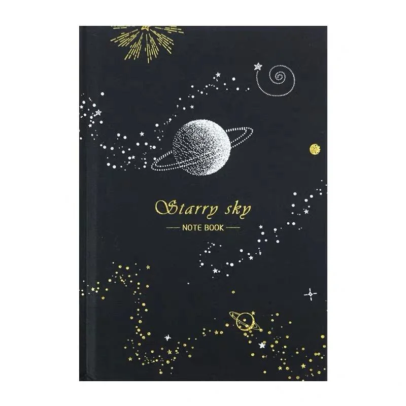 Hot Selling Black Paper Starry Night 12 Constellations Horoscopes Notebook