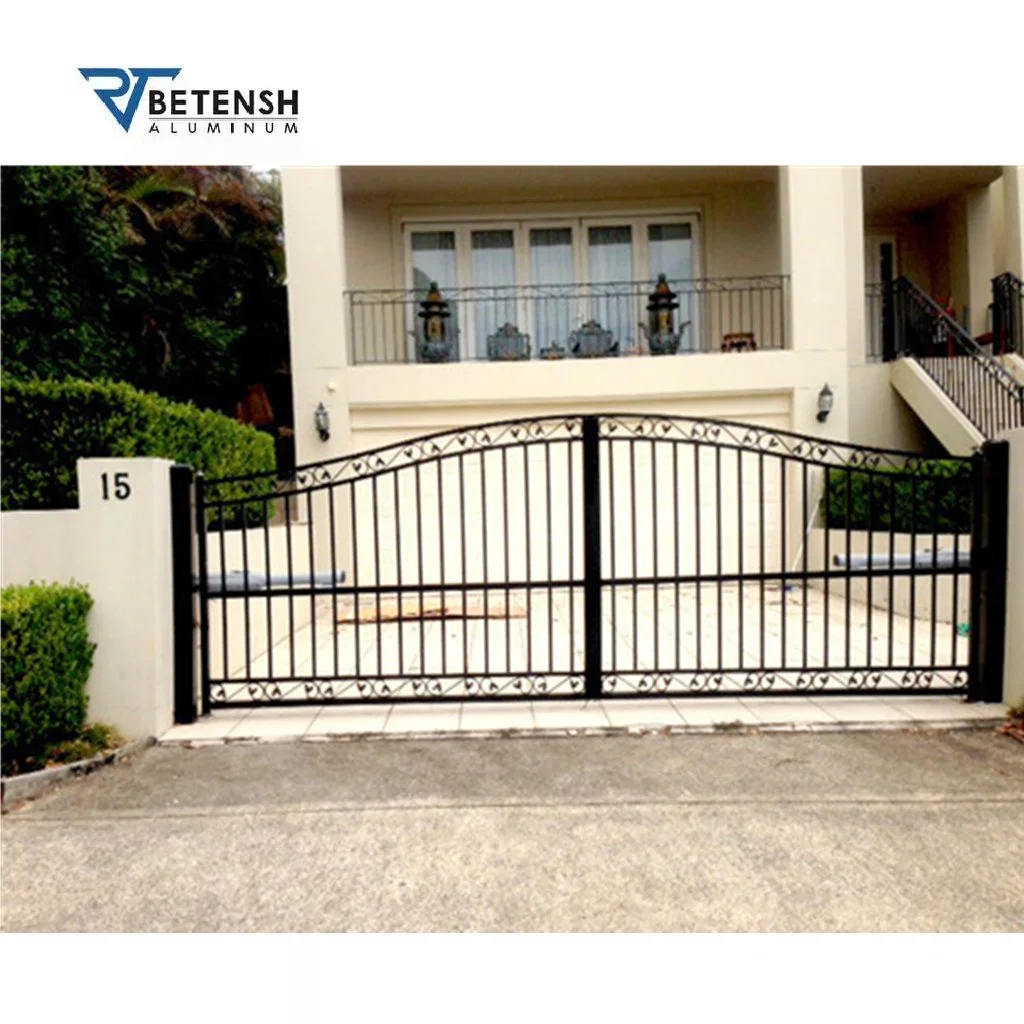 Factory Price Automatic Driveway Swing Fence Aluminium Garden Front Entrance Aluminum Gate with CE/ISO9001 for Home