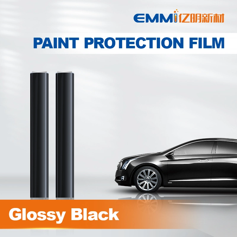 190micron 7.5mil Glossy Black TPU Ppf Paint Protection Film Anti Scratch Anti Yellowing Heat Self Healing