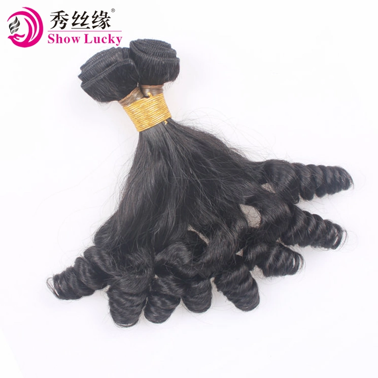 Original Factory Wholesale/Supplier Human Hair Extension Unprocessed Virgin Peruvian Human Hair Bundles Aunty Funmi Hair Weft for Nigeria Women