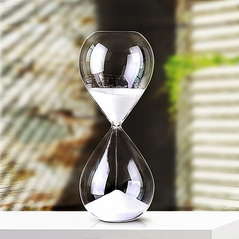 60 minutes d'ornements en verre personnalisé créatif sablier Décoration maison de verre Minuteur de sable