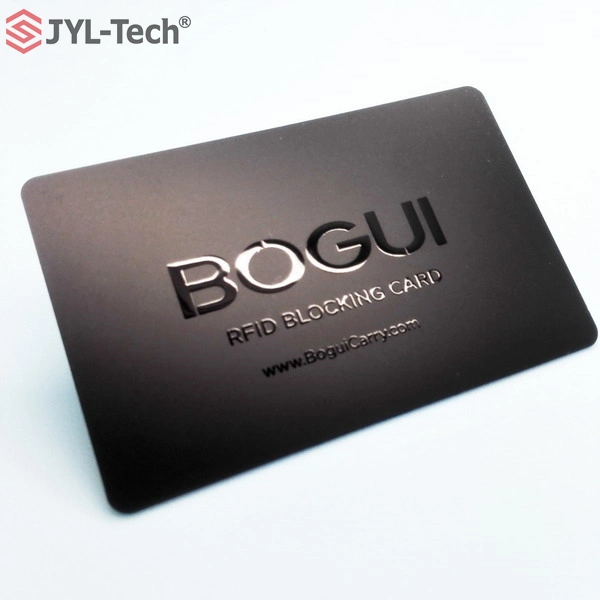 تصميم مخصص بطاقة حماية الطباعة بالألوان بطاقة حجب الإشارة RFID بطاقة الدرع