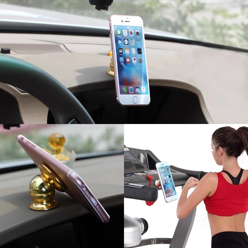 Car Phone Holder 360 Degree Magnetic Phone Car Console Holder Universal Magnet Mobile Phone Mount Car Mobile Holder Promotion Gift