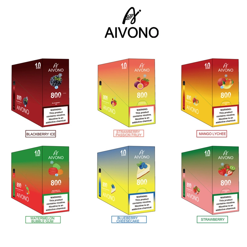 Cigarette électronique jetable Vente en gros Vape Pen Aivono AIM plus 800 Puffs 550 mAh 3.2 E jus 32 saveurs vaper