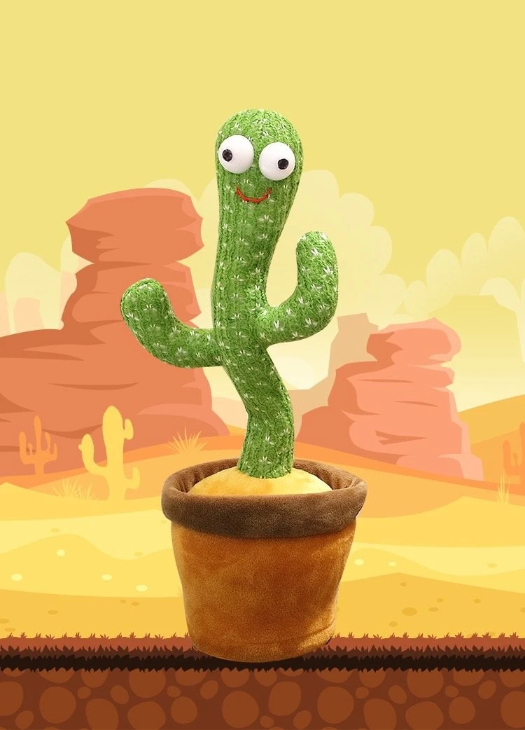 Latest Nice Design Hot Sale Stuffed Toys Singing Kid Gifts Funny Dancing Cactus Plush Toys Children