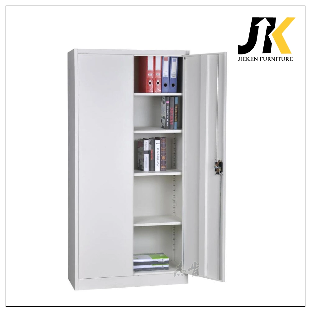 Office Furniture Full Height Swing Door Metal Cabinet 4 Shelves