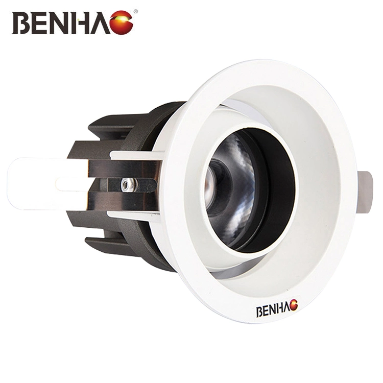 SMD LED blanco RoHS CE aprobó antirreflejos COB12W Downlight LED Empotrables