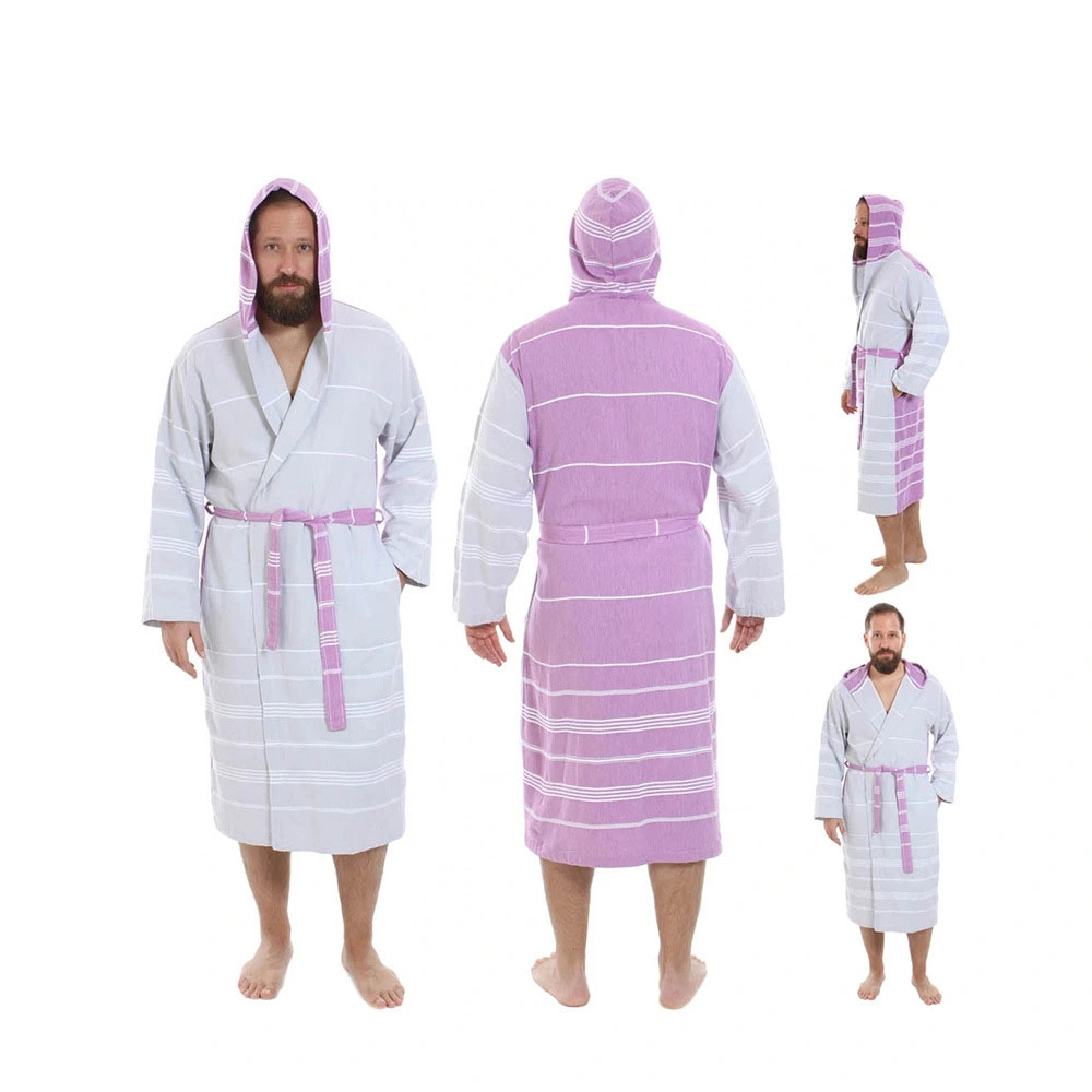 Comercio al por mayor Venta caliente personalizados o de las Mujeres Los hombres encapuchados Albornoz batas de baño spa Inicio Hotel 100% Algodón Pijama