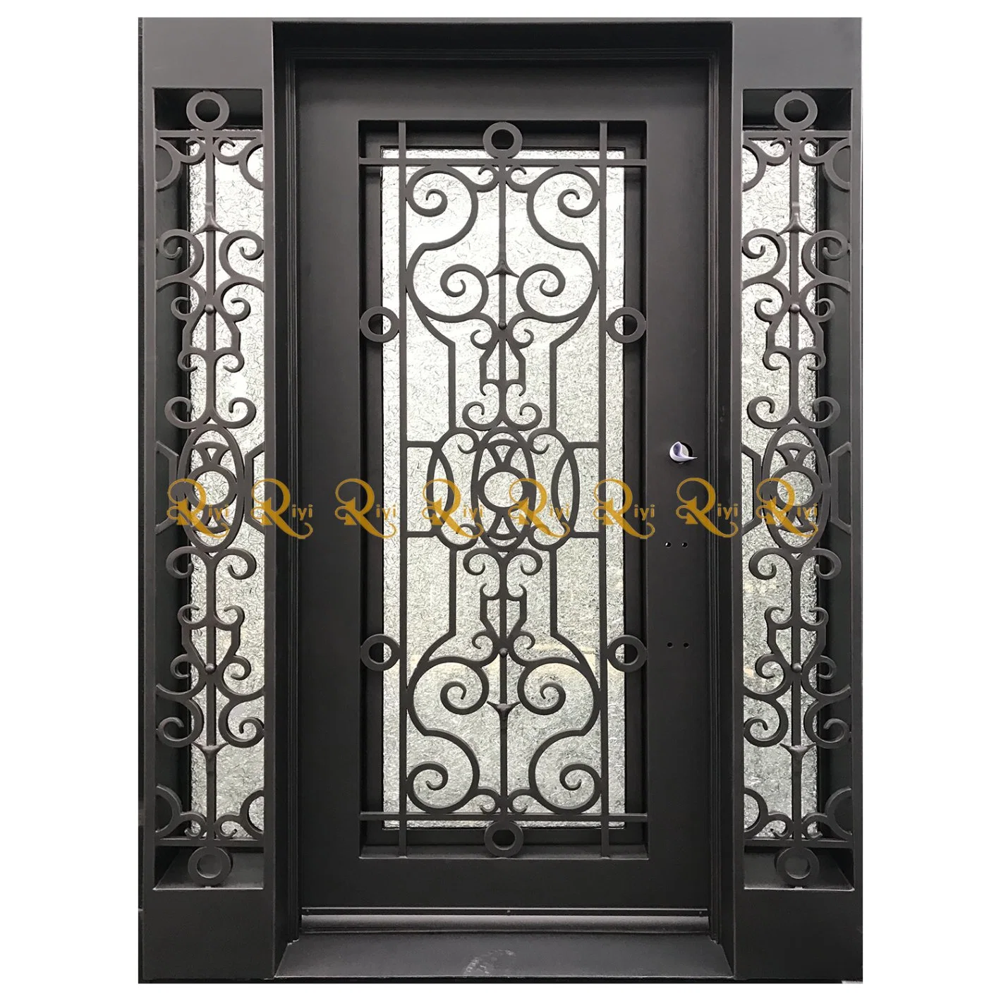 New Design China Supplier Outdoor Stainless Steel Grill Design Wrought Iron Door