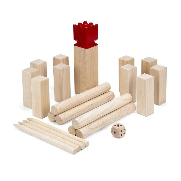 Classic Wooden Outdoor Sports Kubb Game