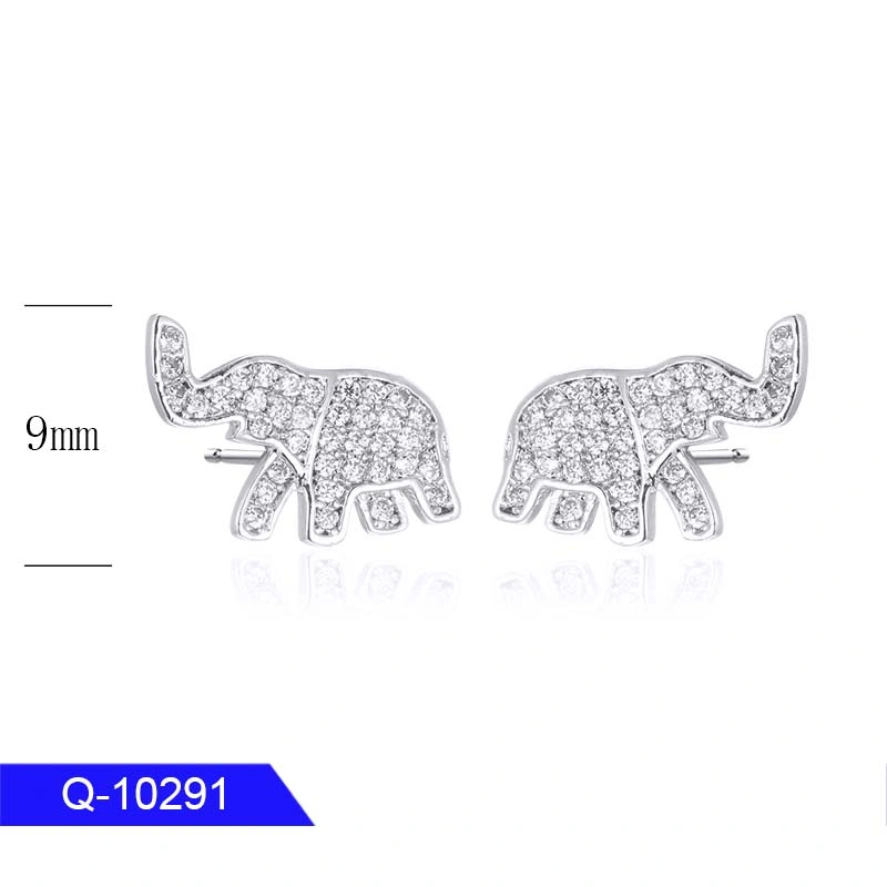 New Design 925 Sterling Silver Fashion Jewelry Zircon Stud Earrings for Children