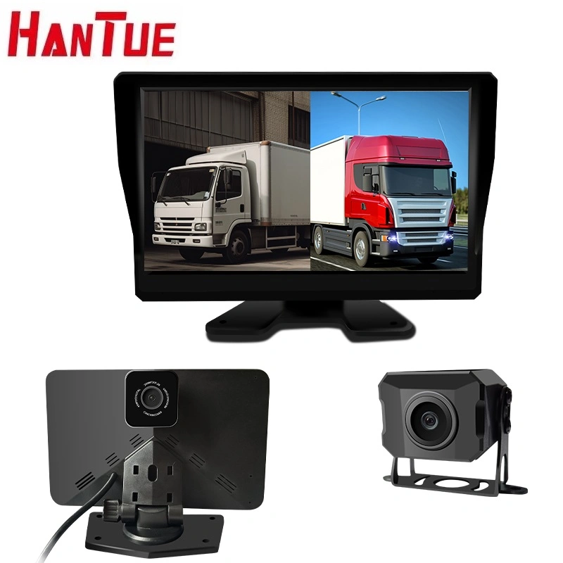 Bus 10.1 Truck Monitoring System with 4 Channel HD 720p Ahd IP69 4 Camera and Monitor for Truck 360 Panoramic Driving Recorder