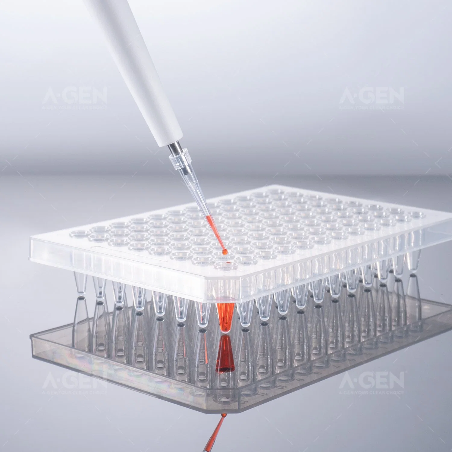 Consumíveis descartáveis esterilizados para laboratório com rack embalado, pontas de pipeta universais de 10 UL