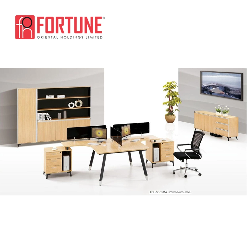 Modern Wood 3 Person Office Workstation/Office Furniture Modular (FOH-SF-E1614)