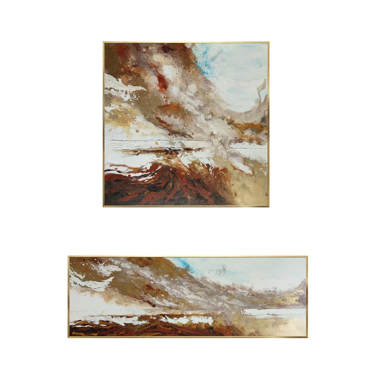 Arte abstrata moderna sala de estar na parede imagens decorativas artesanal paisagem pintura a óleo