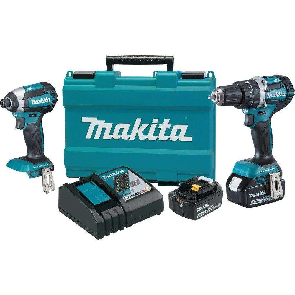 Makita Set 18V Brushless Electric with 2*5ah Batteries & Charger Makita Tools