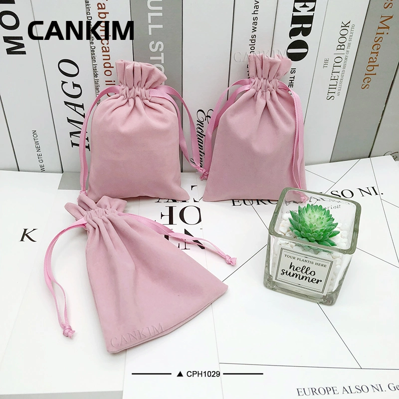 Cankim Fabric Textile Shopping Bag Jewelry Bag Packaging Velvet Pouch Gift Bags