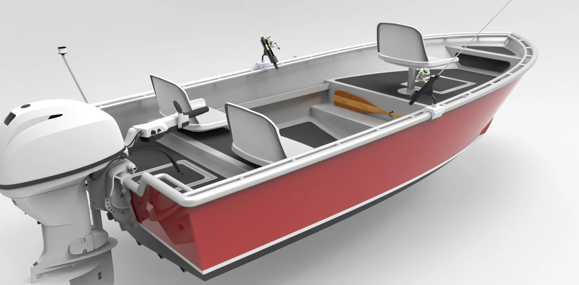 Más Populares de aluminio Kinocean barco simple con el motor en la venta