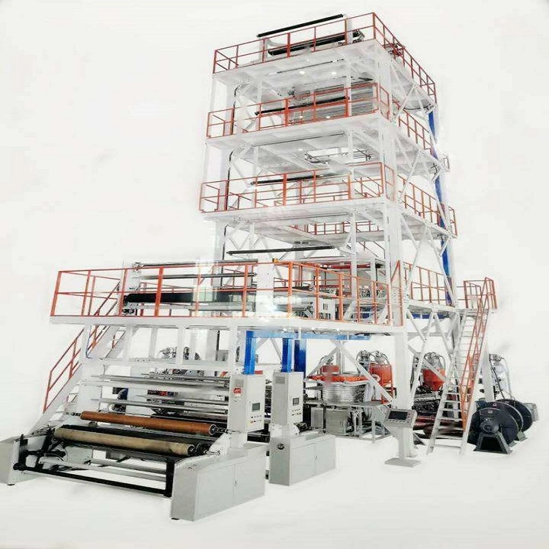 ABA DN75 180-220cm Make Beverage Bottles Outer Packaging Plastic PE Film Blowing Machine