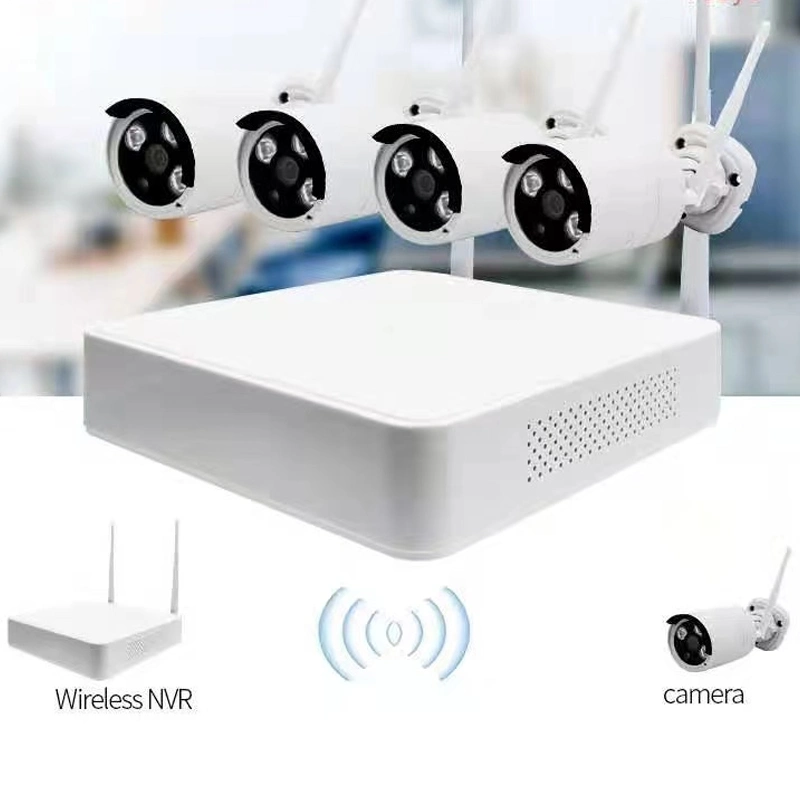 كاميرا أمان المنزل CCTV اللاسلكية لمجموعة WiFi NVR المزودة بنظام الدفع رباعي القنوات النظام
