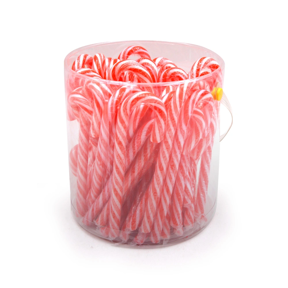 Sweet Fruity Christmas Red and White Hard Candy Cane