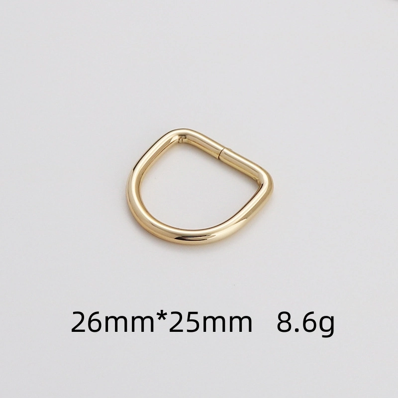 Manufacturer Custom Alloy Buckles Clasp D Rings Handbag Accessories Bag Straps Metal Buckle D Ring