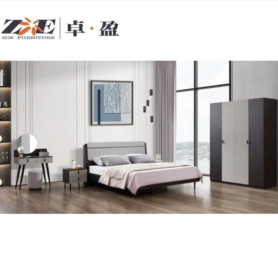 Hogar muebles de roble negro más reciente material MDF Apartamento de diseño de muebles de dormitorio