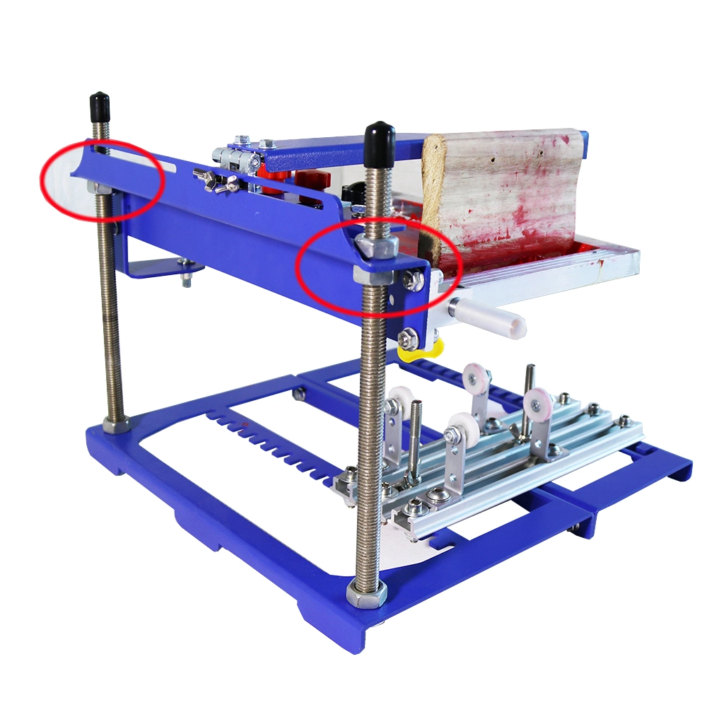 Correa plana barata Serigrafía Seda cilíndrico T. Camiseta Serigrafía Impresora Máquina del equipo de prensa