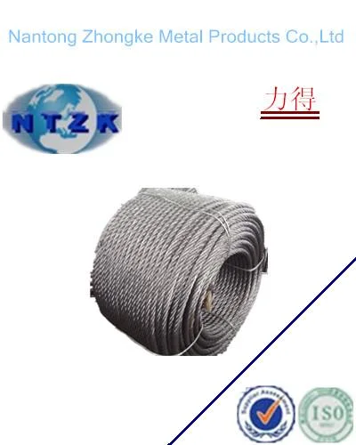 6*19+Iwrc Ungalvanzied and Galvanized Steel Wire Rope Cheap Elevator Steel Cable Wire Rope