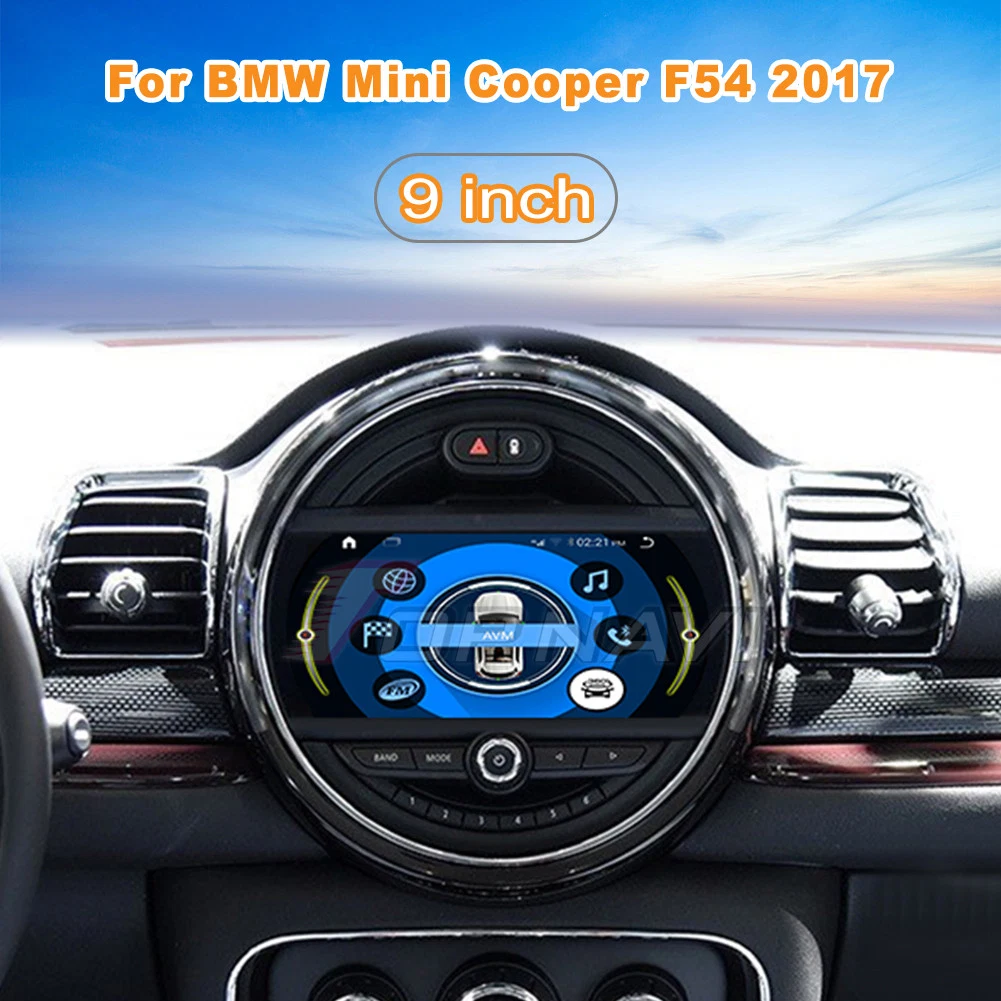 Android 11 Multimedia Player 9 дюйма для Mini Cooper F54 Беспроводной плеер 2017 6+128 ГБ