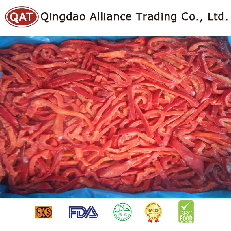 IQF Frozen Sliced Red Green Mixed Sweet Pepper None Pesticide in Bulk Retail Package