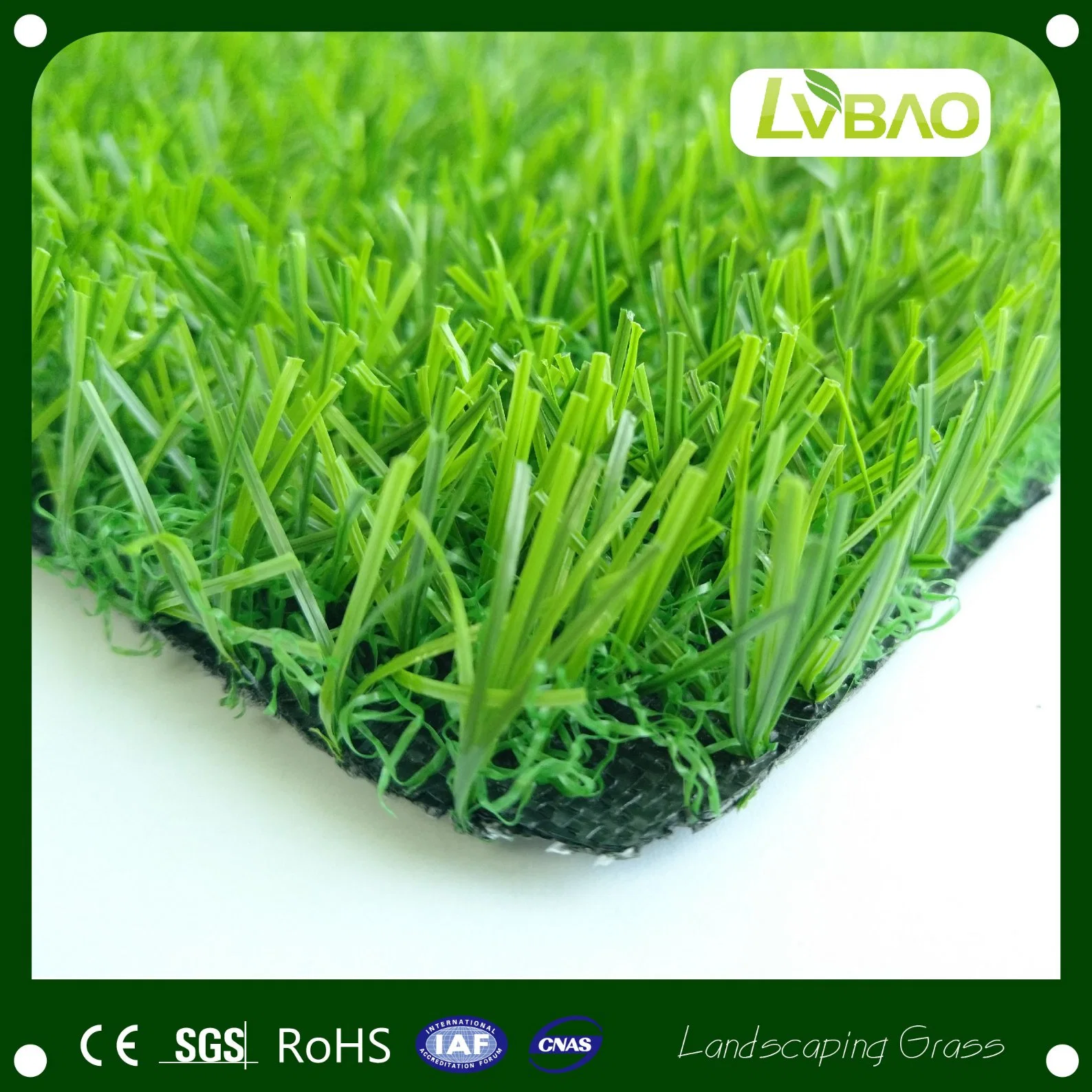 LVBAO Waterproof Garden Synthetic Fire Classification E Grade Artificial Turf