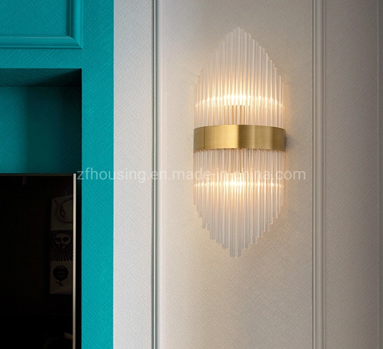 Mode et du luxe Crystal Wall Lamp avec LED E14 L'éclairage mural pour le salon