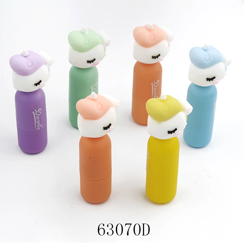 Pen Factory Custom Students Mini Pill Shaped Rainbow Highlighter Pen