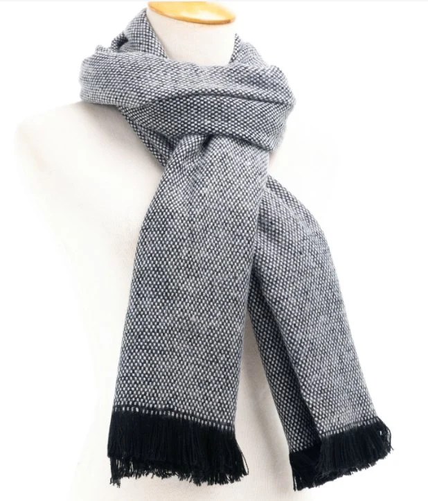 Factory Unisex New-Arrival Melange Style Warm Soft Knitted Woven Scarf