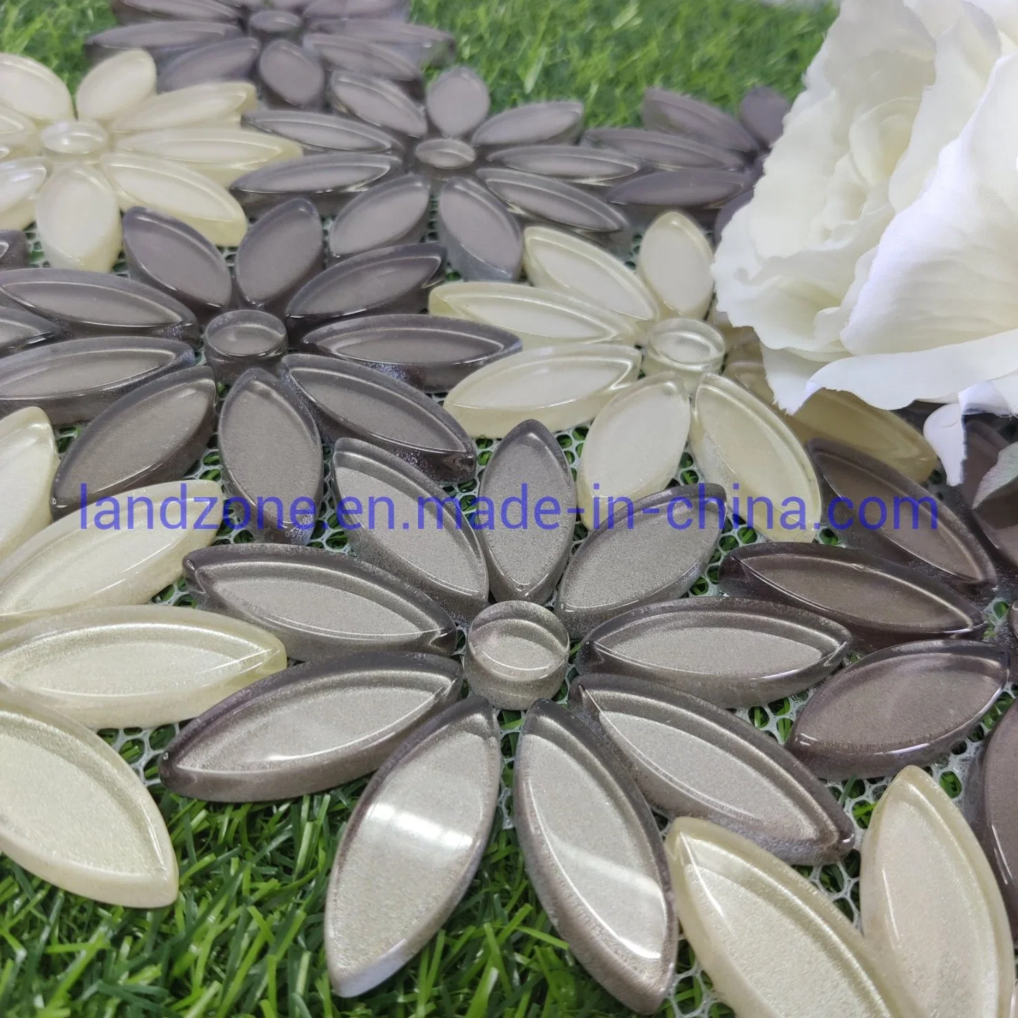 Factory Flower Crystal Mosaic Wall Decoration