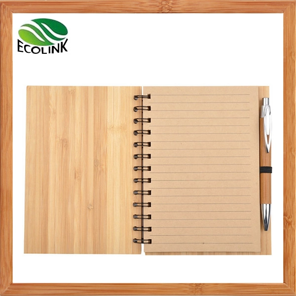 Personal Bamboo File Folder Notebook with Bamboo Note Book Cover