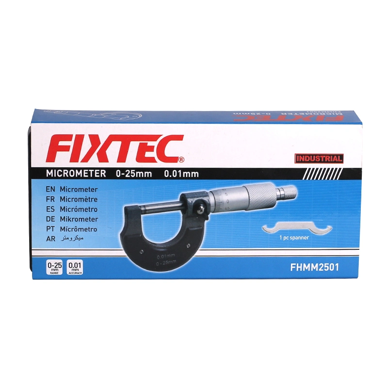 Fixtec Wholesale/Supplier High Precision 0-25mm Screw Gauge Micrometer Inside Digital Micrometer Set