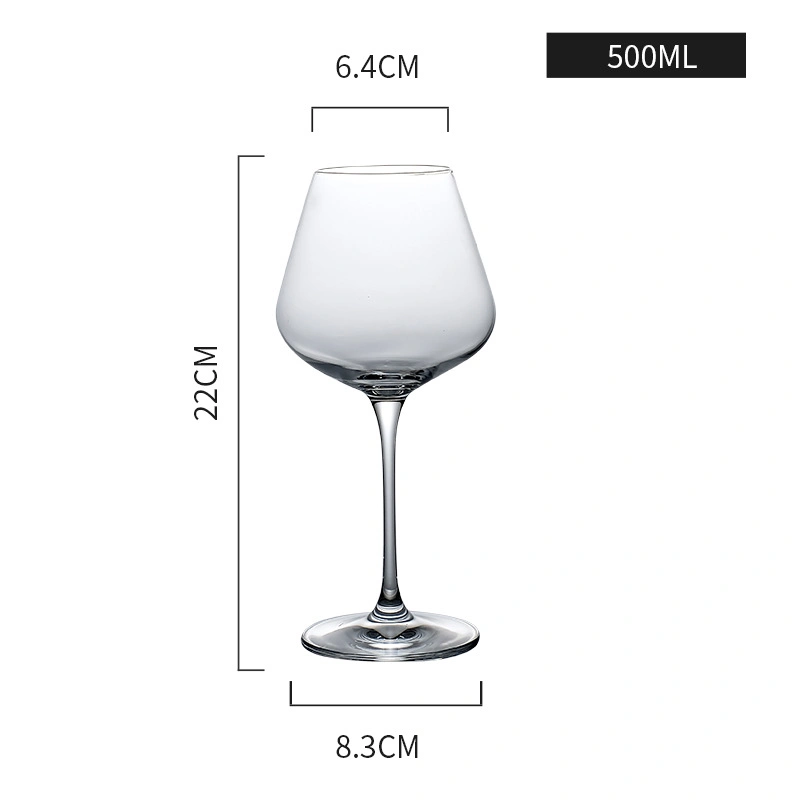 450 ml 500 m de quadrados Borgonha vinho vidro vidro goblets Crystal