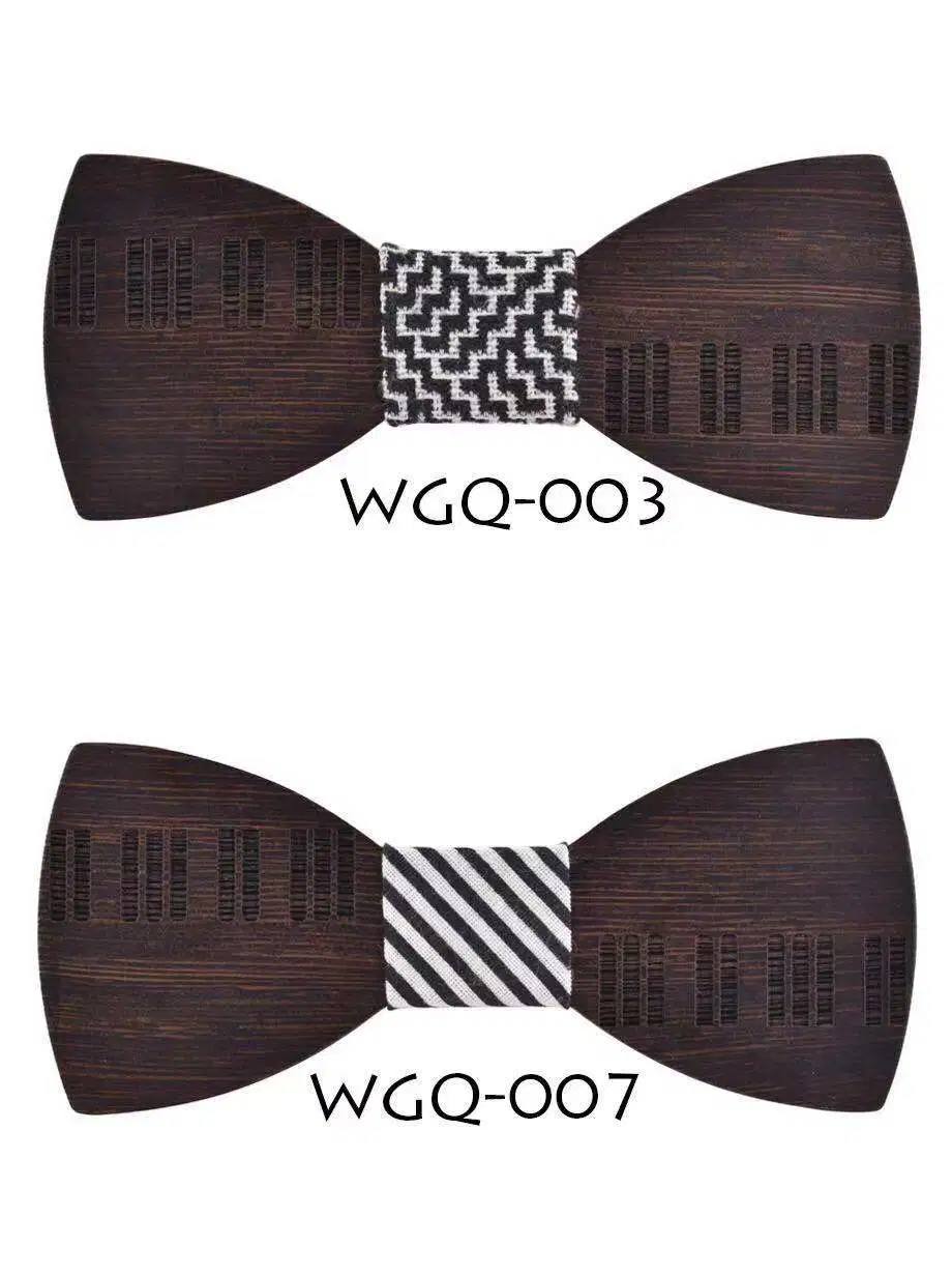 OEM Mens Accessories Wooden Bow Tie